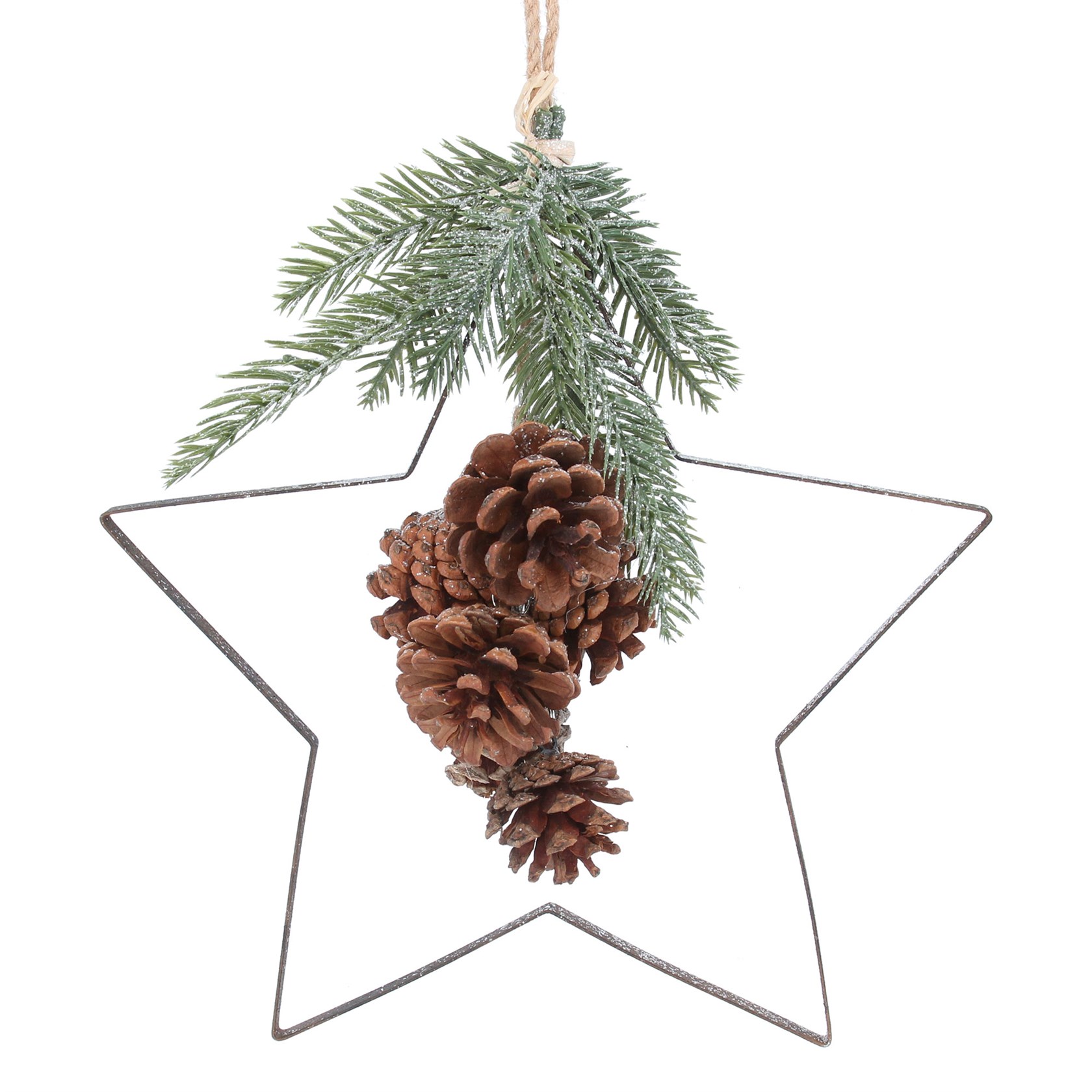 Christmas Star Fir Cone Dec by Gisela Graham